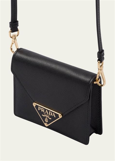 prada fairy handbag|Prada triangle card holder.